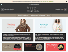 Tablet Screenshot of happymondayfashion.com